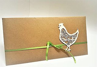Papiernictvo - Obálka ... na veľkonočnú výslužku (Sliepočka) - 15283003_