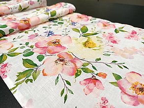 Úžitkový textil - Ružová kvetinová štóla - 15282478_