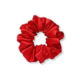 Ozdoby do vlasov - Saténová scrunchie | CLASSIC (Červená) - 15282291_