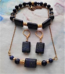 Sady šperkov - Lapis lazuli- set - 15284574_