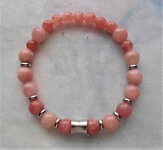 Náramky - Ružový nefrit - 15285361_