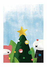 Grafika - Vianočné Obloody - Print - 15285616_