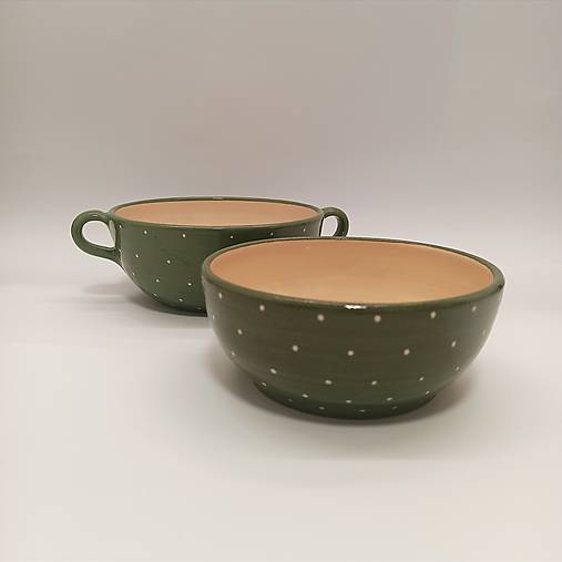 Miska zelená s ušami