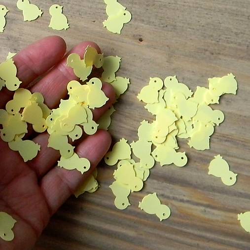 Polotovary - Plastové kuriatko -výrez /bal.50ks/ - 15286857_