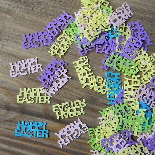 Polotovary - HAPPY EASTER-plastový výrez /bal.50ks/ - 15286913_