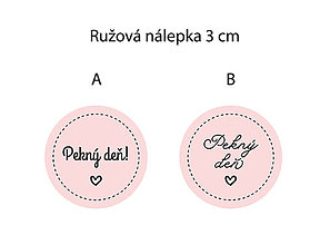 Úložné priestory & Organizácia - Nálepka Pekný deň 3 cm - 15286545_