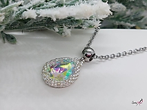 Náhrdelníky - náhrdelník kvapka crystal AB - 15291778_