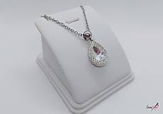 Náhrdelníky - náhrdelník kvapka crystal - 15291896_