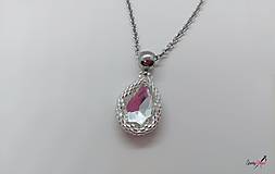 Náhrdelníky - náhrdelník kvapka crystal - 15291897_