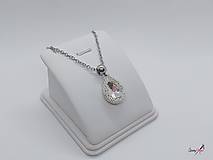 Náhrdelníky - náhrdelník kvapka crystal - 15291899_