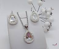 Náhrdelníky - náhrdelník kvapka crystal - 15291903_