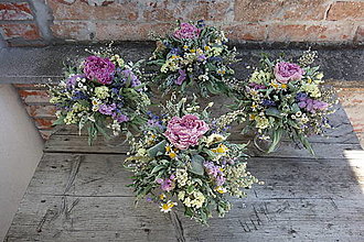 Dekorácie - Svadobná výzdoba zo sušených kvetov - 15291047_
