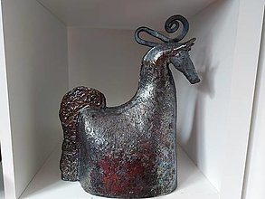 Sochy - Keramika, Koník Bronz - 15291247_