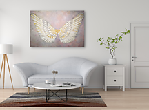 Obrazy - 3D Anjelske krídla - 15292317_