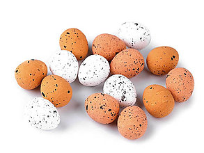 Polotovary - Dekoračné prepeličie vajíčka na aranžovanie 100 ks - 15290719_