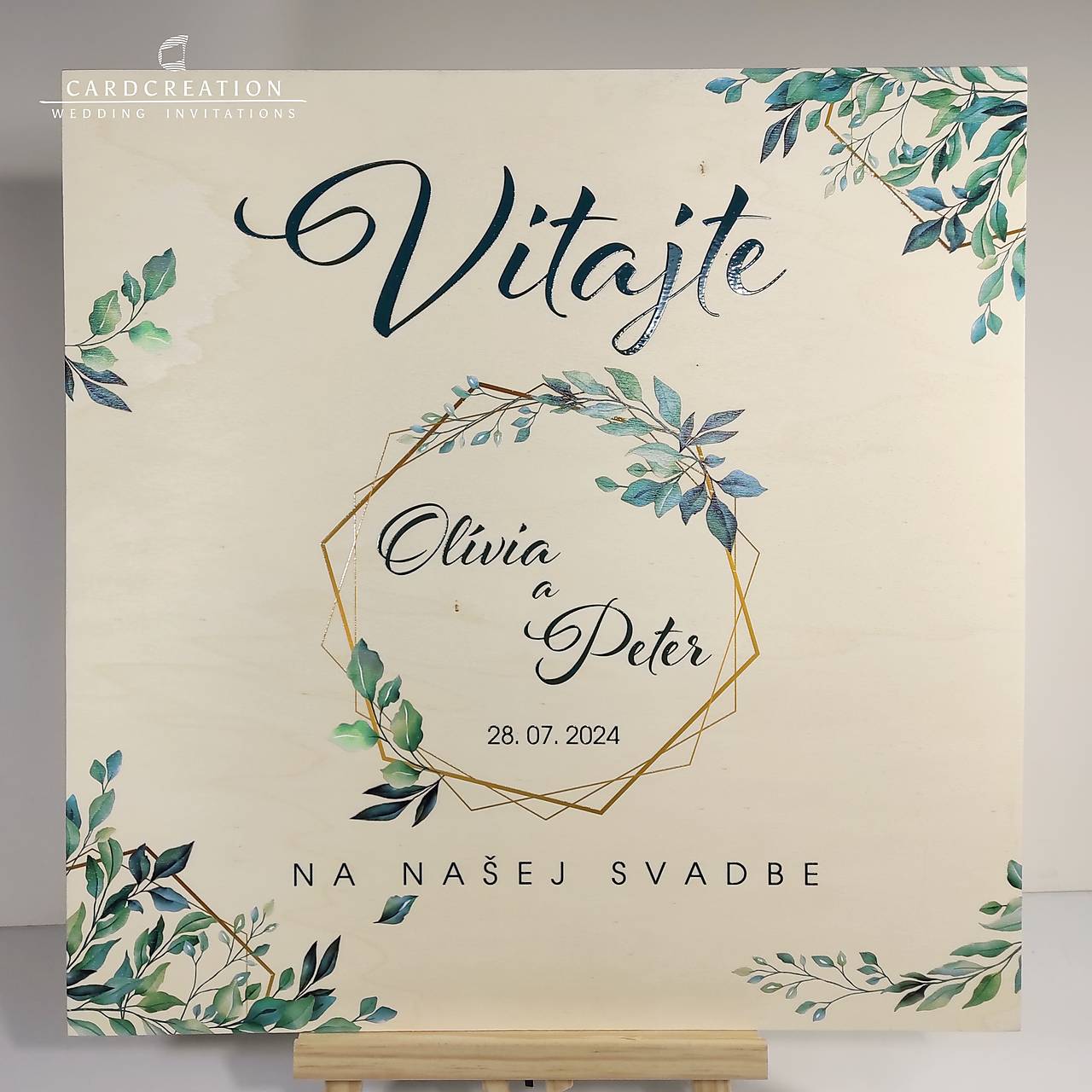 Svadobná uvítacia tabuľa - set k 19773W