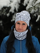 Čiapky, čelenky, klobúky - Slovensko bieločierne čiapka, nákrčník alebo set - 15295380_
