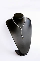 Náhrdelníky - shell perlový náhrdelník - slza - 15294985_