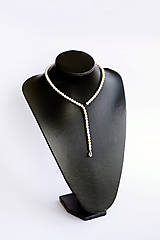 Náhrdelníky - shell perlový náhrdelník - slza - 15294987_