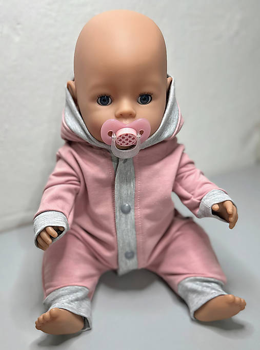 Zajko overal pre bábiky Baby Born (Staroružová)