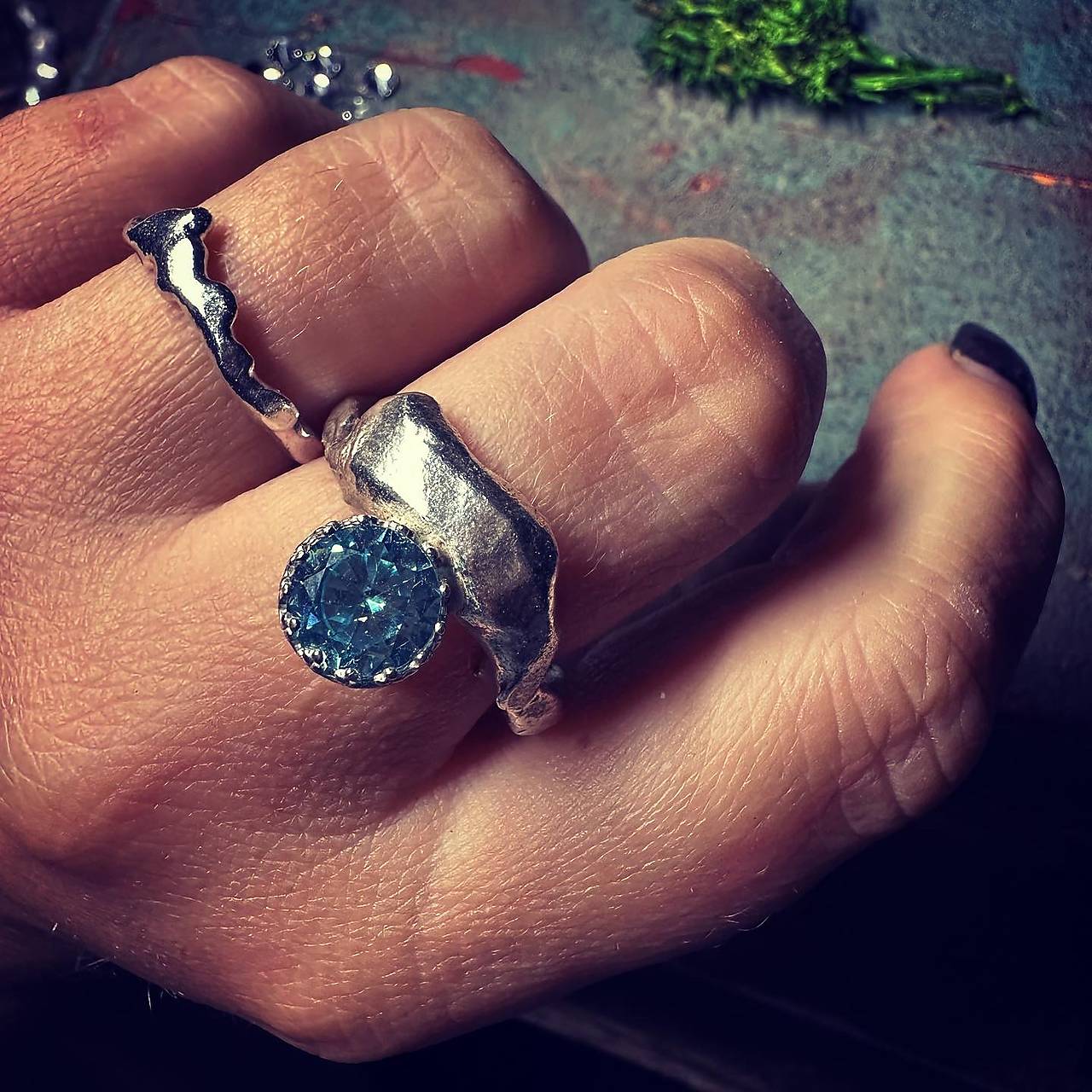 Strieborný prsteň - Nedokonalosť / Nebo