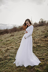 Tehotenské oblečenie - Tehotenské svadobné šaty – Tamie - 15295832_