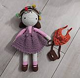 Hračky - panenka s květinovou čelenkou - 15298931_