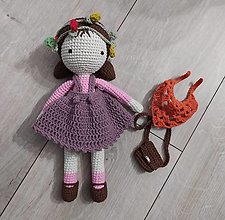 Hračky - panenka s květinovou čelenkou - 15298931_