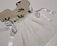 Úžitkový textil - Dekoračný uterák na rúru,,olivy na režnej" - 15299845_