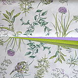 Textil - Látka Okrasný cesnak - 15300513_