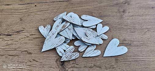 Papier - Papierové výlisky - Srdiečka Mix - 24 kusov - 15300796_
