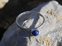 Prstene - lazurit-lapis-lazuli-prsteň-striebro - 15302438_