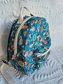 Detské tašky - Detský ruksak zvieratká - 15301701_