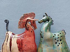 Sochy - Keramika, Koník Red - 15302596_
