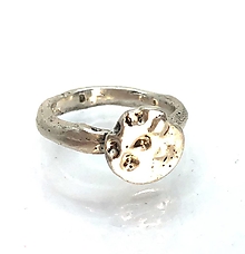 Prstene - Organický strieborný prsteň - 15301260_