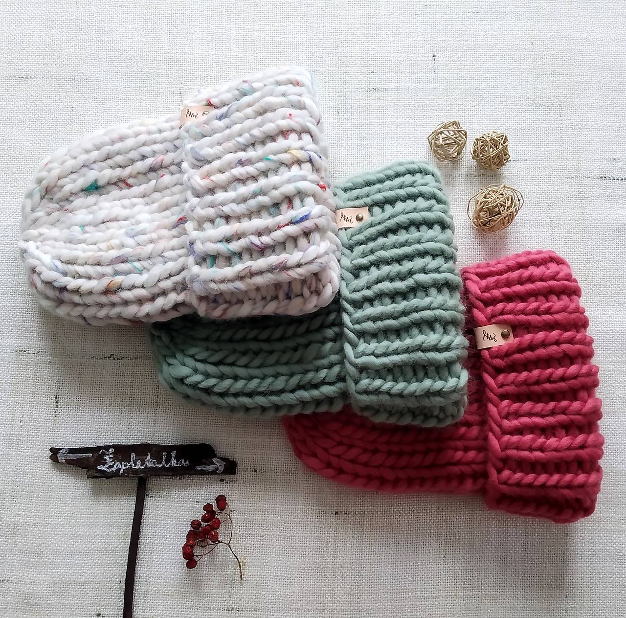 Extra hrubá chunky čiapka rôzne farby