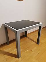 Nábytok - Stôl s opaxidovým sklom - 15302430_