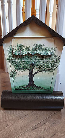 Nádoby - Poštová schránka veľká- olivovník - 15299681_