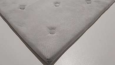 Úžitkový textil - Sedák do vstavanej skrine-šedý svetlý/3 cm - 15303764_