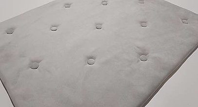Úžitkový textil - Sedák do vstavanej skrine-šedý svetlý/3 cm (S gombíkmi/neodnimateľný) - 15303783_