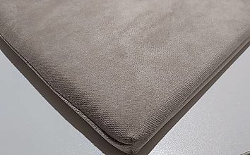 Úžitkový textil - Sedák na mieru do vstavanej skrine/bez gombíkov/odnímateľný/zamat/stredná sedá - 15305475_