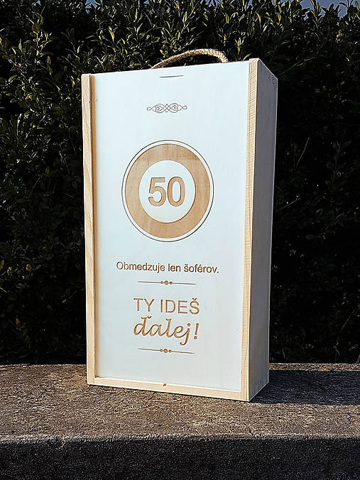 Drevený obal na víno 2x0,75l výroba na mieru