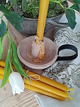 Sviečky - Sviečka zo včelieho vosku 24cm - 15303526_