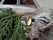 Prstene - Strieborny prsteň Ag 925 Citrín - 15304562_