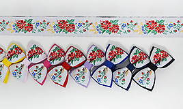 Pánske doplnky - Pánsky folklórny motýlik - rôzne farby - folklórny dámsky opasok - 15307711_