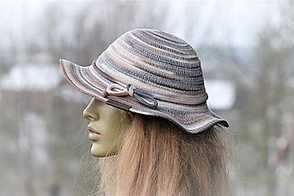 Čiapky, čelenky, klobúky - Bavlněný klobouk obvod 57- 58 cm 1697 - 15306227_