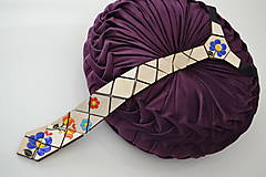 Pánske doplnky - Drevená kravata maľované kvety Dorka - 15306277_