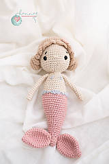 Hračky - Malá morská panna v obojstrannom bavlnenom vrecku - 15309009_