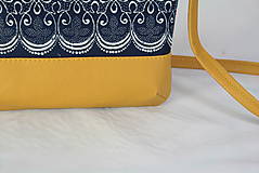 Kabelky - Modrotlačová kabelka Dara žltá 1 - 15307843_