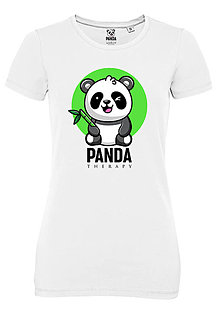 Topy, tričká, tielka - Šikovná Panda „Bambusová kráľovná“ - 15307276_